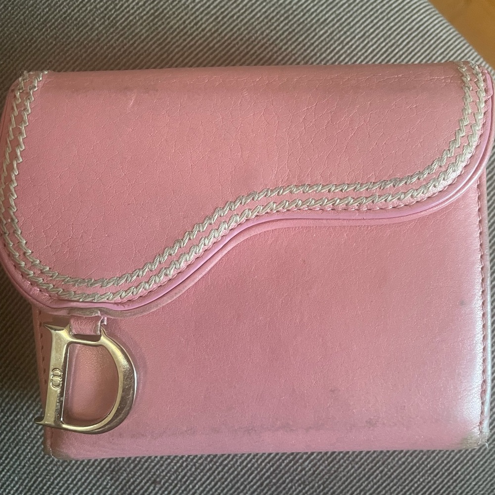 Christian Dior pink wallet